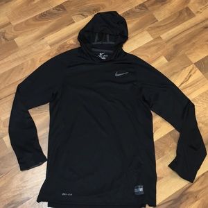 Nike Black Dri fit long sleeve top size small